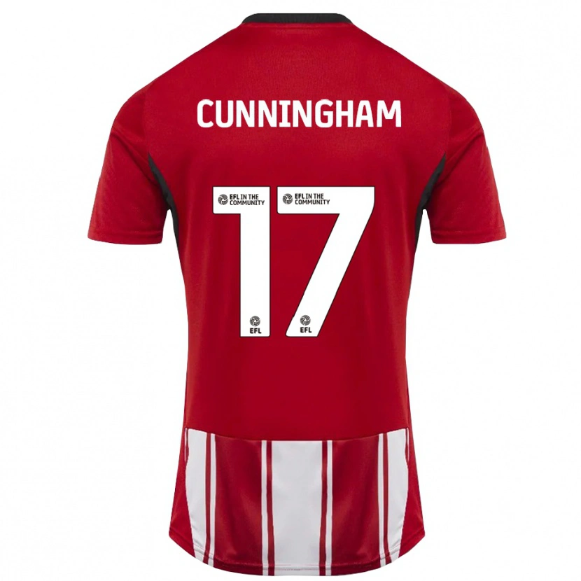 Danxen Hombre Camiseta Zoe Cunningham #17 Rojo Blanco Negro 1ª Equipación 2025/26 La Camisa