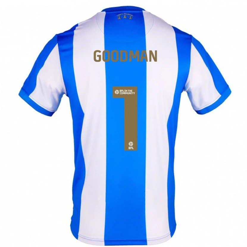 Danxen Hombre Camiseta Owen Goodman #1 Azul Blanco 1ª Equipación 2025/26 La Camisa