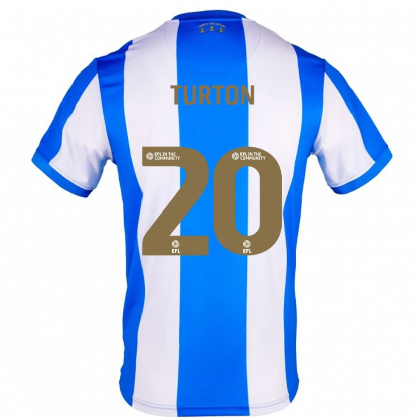 Danxen Hombre Camiseta Ollie Turton #20 Azul Blanco 1ª Equipación 2025/26 La Camisa