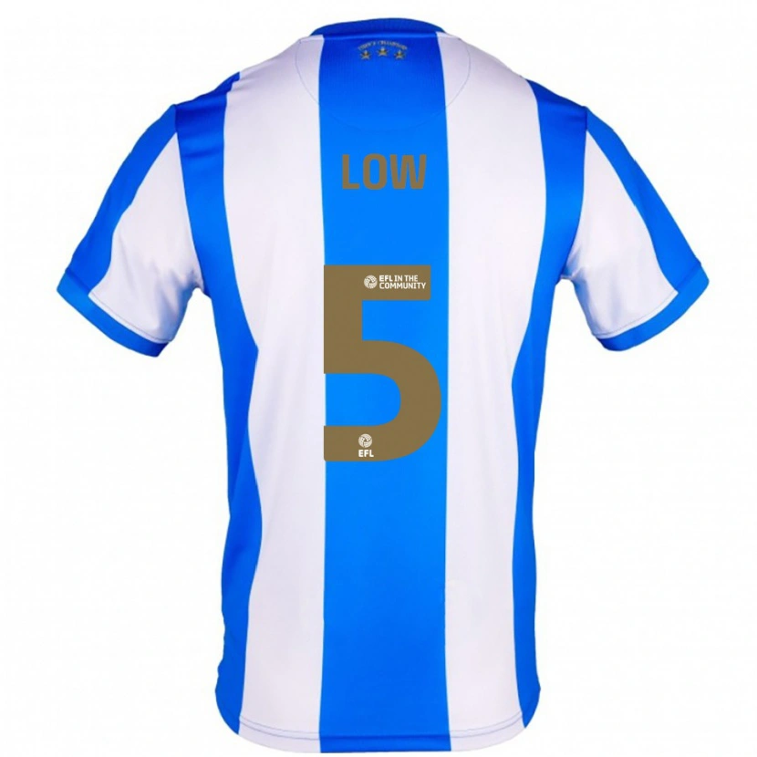 Danxen Hombre Camiseta Joe Low #5 Azul Blanco 1ª Equipación 2025/26 La Camisa