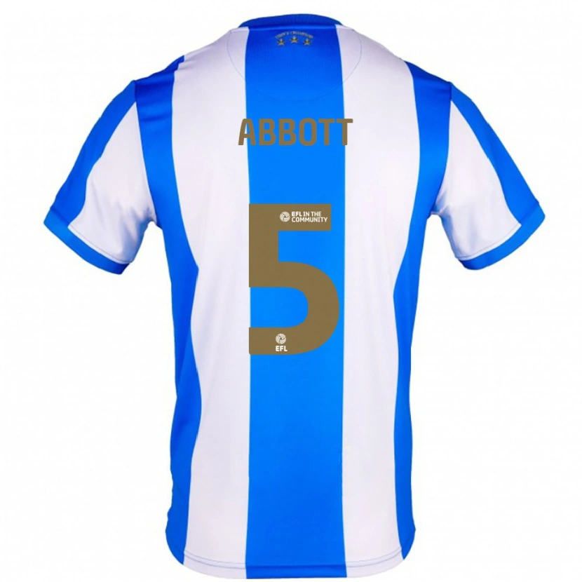 Danxen Hombre Camiseta Vicky Abbott #5 Azul Blanco 1ª Equipación 2025/26 La Camisa