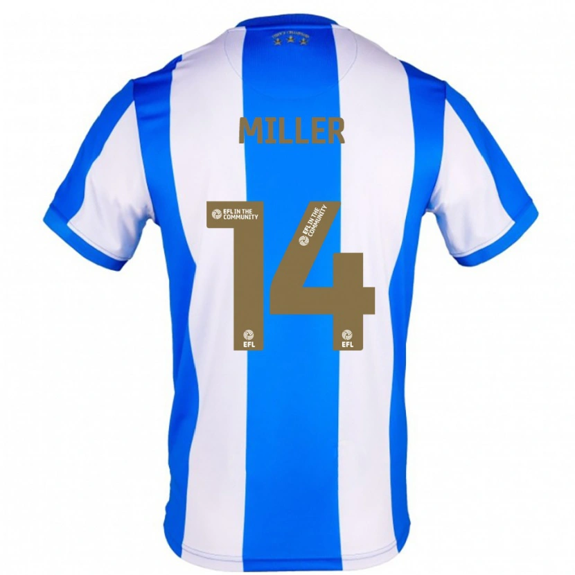Danxen Hombre Camiseta Mickel Miller #14 Azul Blanco 1ª Equipación 2025/26 La Camisa