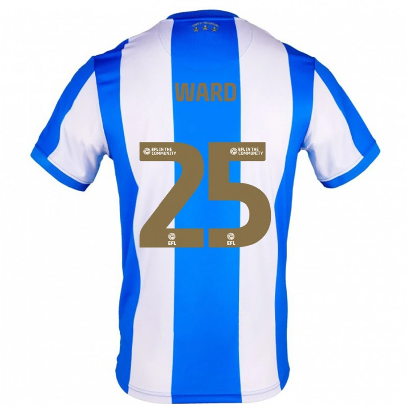 Danxen Hombre Camiseta Danny Ward #25 Azul Blanco 1ª Equipación 2025/26 La Camisa