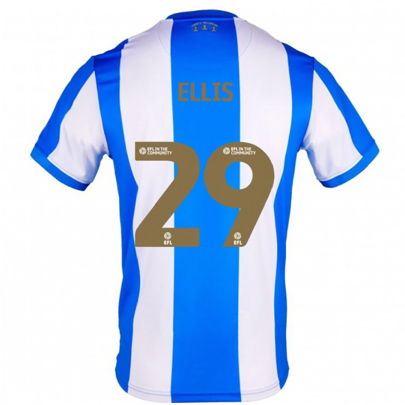 Danxen Hombre Camiseta Molly Ellis #29 Azul Blanco 1ª Equipación 2025/26 La Camisa