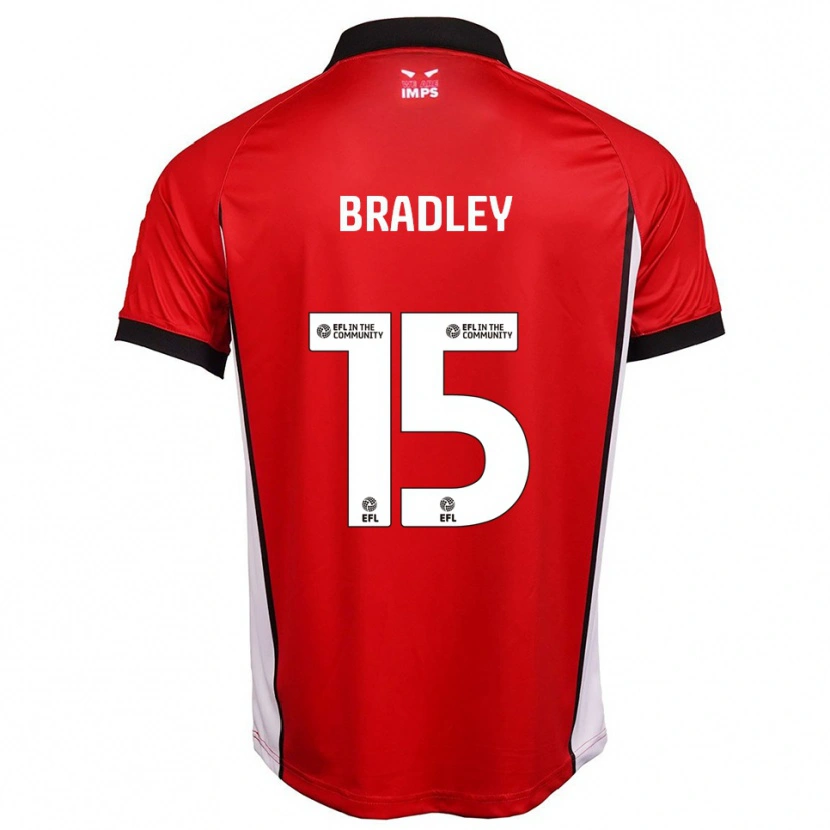 Danxen Hombre Camiseta Sonny Bradley #15 Rojo Blanco 1ª Equipación 2025/26 La Camisa