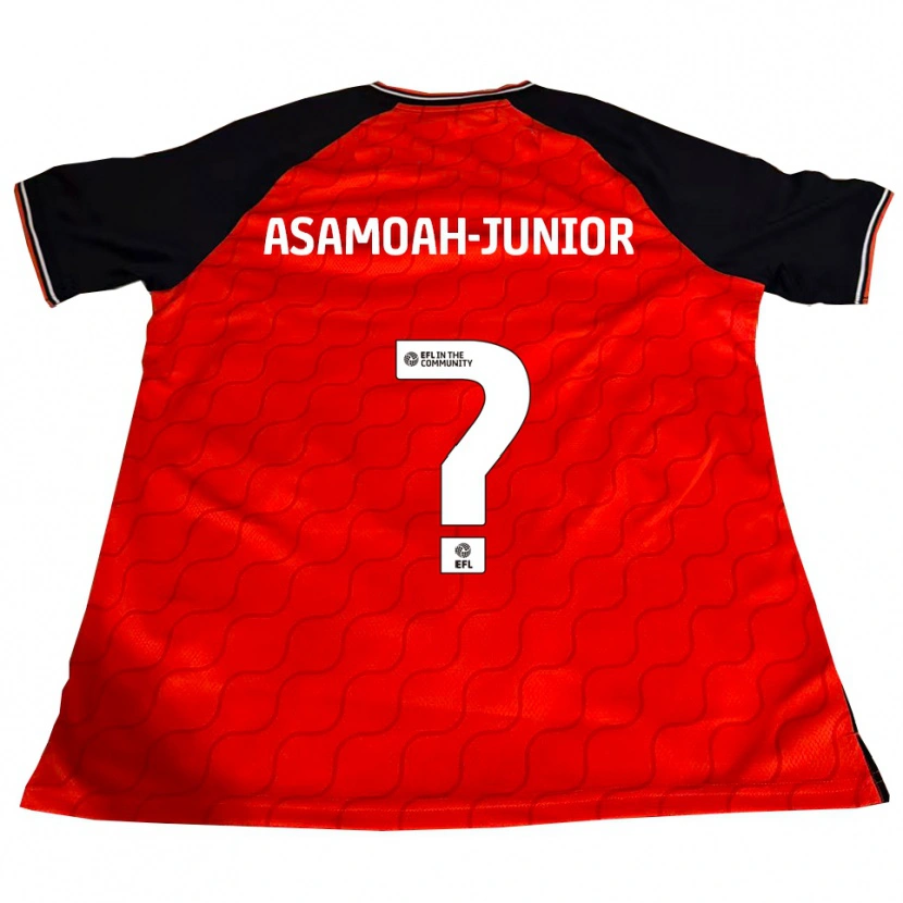 Danxen Hombre Camiseta Lloyd Asamoah-Junior #0 Naranja Negro Blanco 1ª Equipación 2025/26 La Camisa