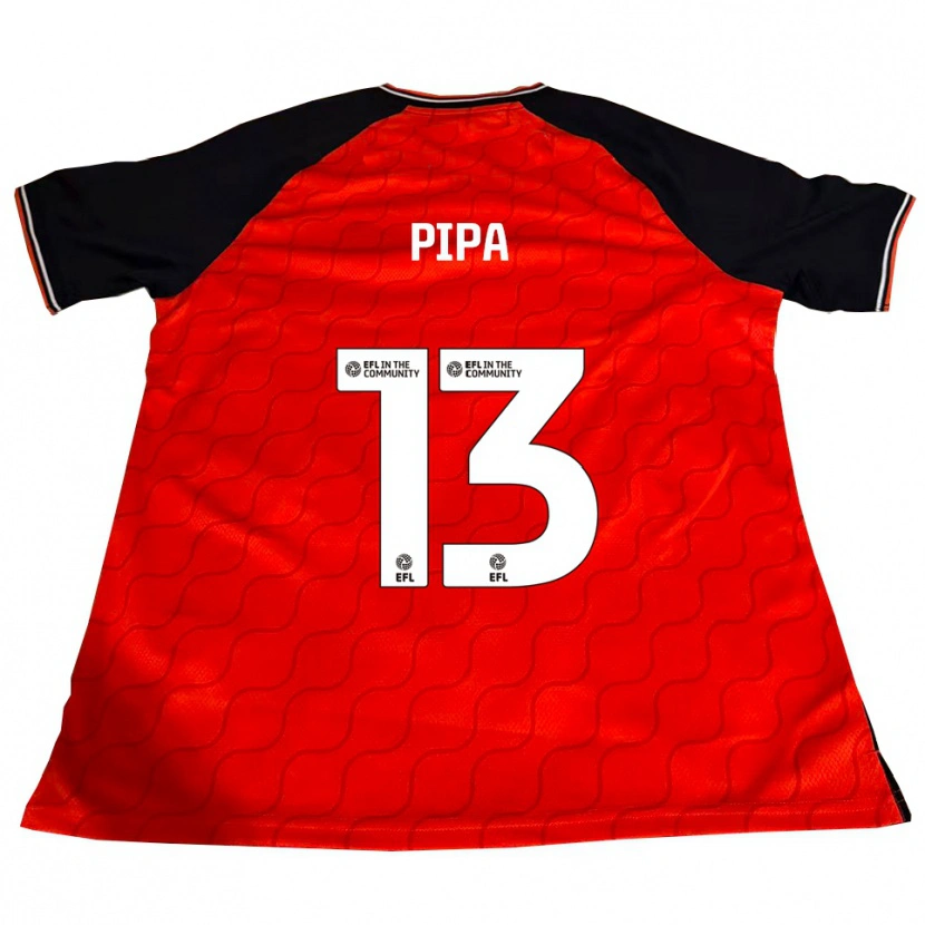 Danxen Hombre Camiseta Oliver Pipa #13 Naranja Negro Blanco 1ª Equipación 2025/26 La Camisa