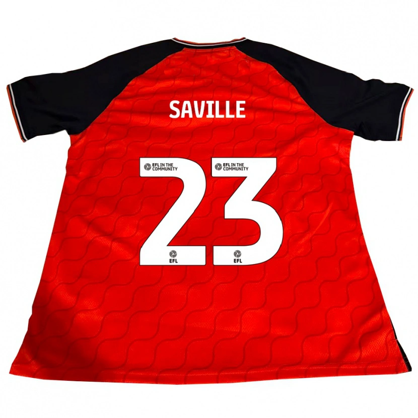 Danxen Hombre Camiseta George Saville #23 Naranja Negro Blanco 1ª Equipación 2025/26 La Camisa