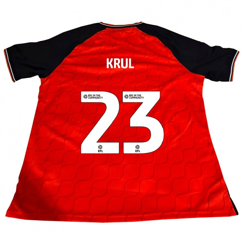 Danxen Hombre Camiseta Tim Krul #23 Naranja Negro Blanco 1ª Equipación 2025/26 La Camisa
