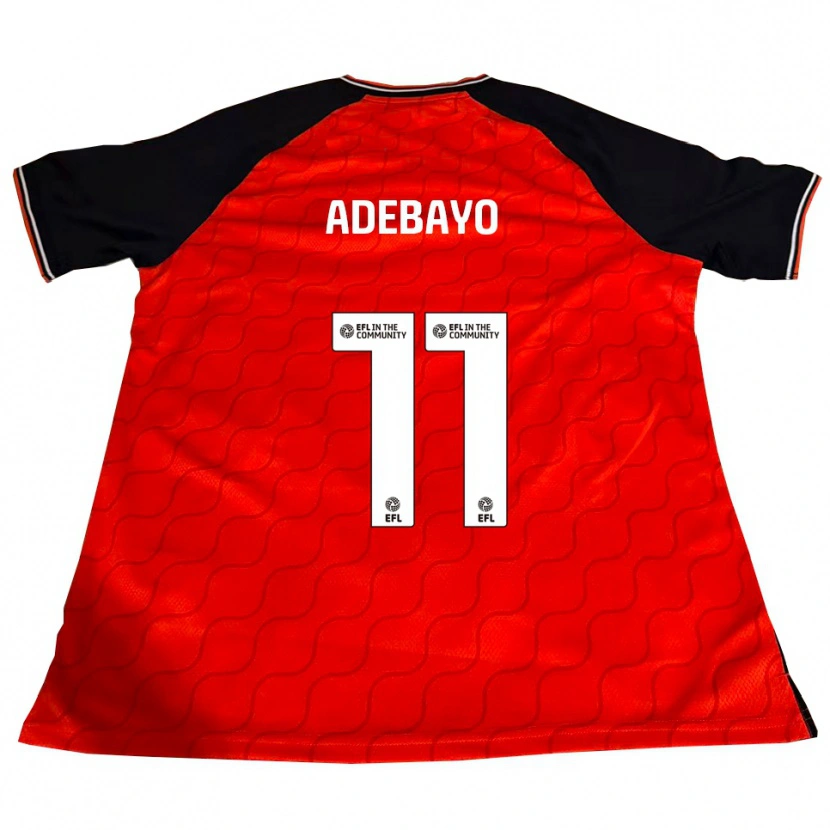 Danxen Hombre Camiseta Elijah Adebayo #11 Naranja Negro Blanco 1ª Equipación 2025/26 La Camisa