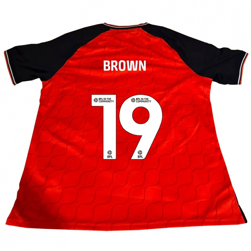 Danxen Hombre Camiseta Jacob Brown #19 Naranja Negro Blanco 1ª Equipación 2025/26 La Camisa