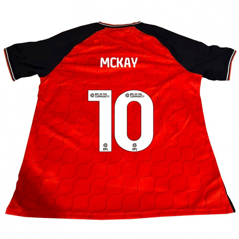Danxen Hombre Camiseta Jessica Mckay #10 Naranja Negro Blanco 1ª Equipación 2025/26 La Camisa