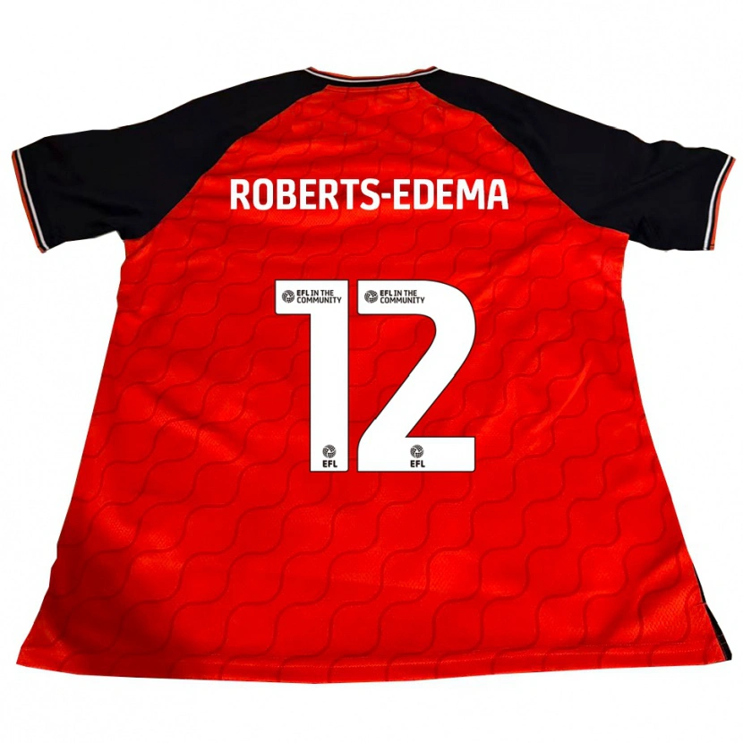 Danxen Hombre Camiseta Kyron Roberts-Edema #12 Naranja Negro Blanco 1ª Equipación 2025/26 La Camisa