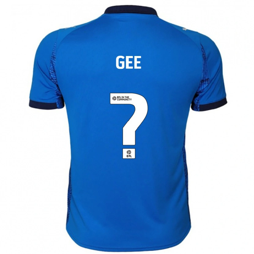 Danxen Hombre Camiseta Katie Gee #0 Azul Blanco 1ª Equipación 2025/26 La Camisa