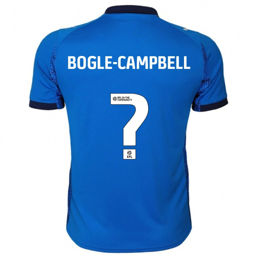 Danxen Hombre Camiseta Ma'kel Bogle-Campbell #0 Azul Blanco 1ª Equipación 2025/26 La Camisa