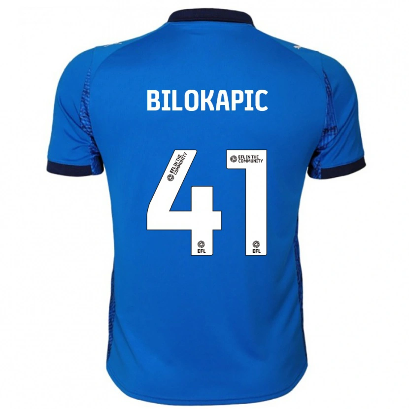 Danxen Hombre Camiseta Nicholas Bilokapic #41 Azul Blanco 1ª Equipación 2025/26 La Camisa