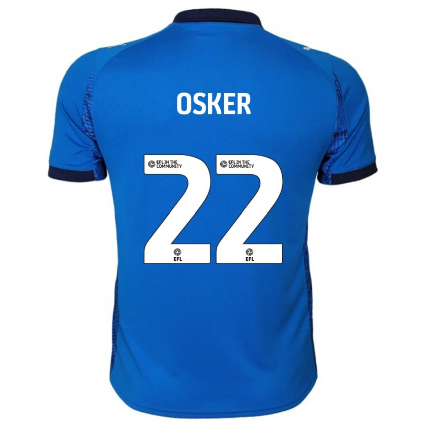 Danxen Hombre Camiseta Edyn Osker #22 Azul Blanco 1ª Equipación 2025/26 La Camisa