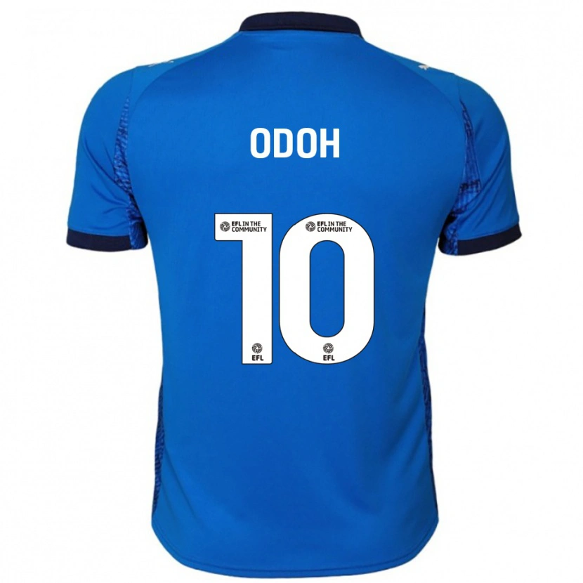 Danxen Hombre Camiseta Abraham Odoh #10 Azul Blanco 1ª Equipación 2025/26 La Camisa
