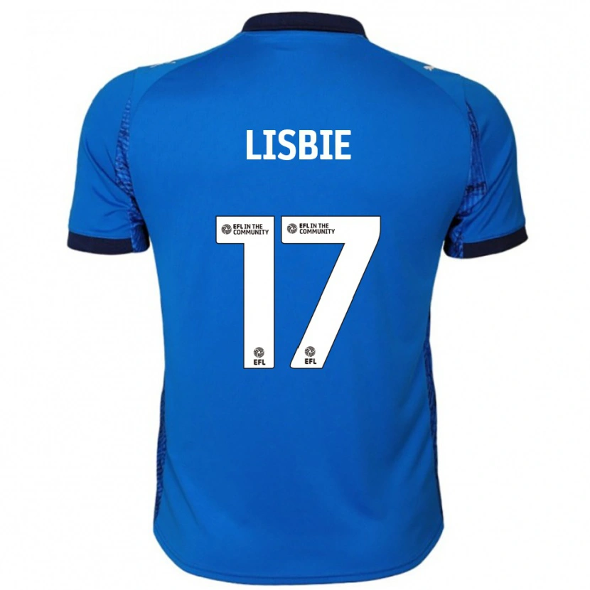 Danxen Hombre Camiseta Kyrell Lisbie #17 Azul Blanco 1ª Equipación 2025/26 La Camisa