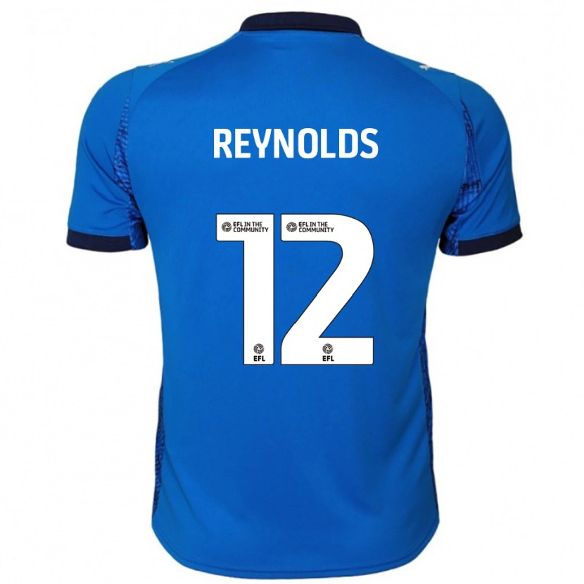 Danxen Hombre Camiseta Niamh Reynolds #12 Azul Blanco 1ª Equipación 2025/26 La Camisa