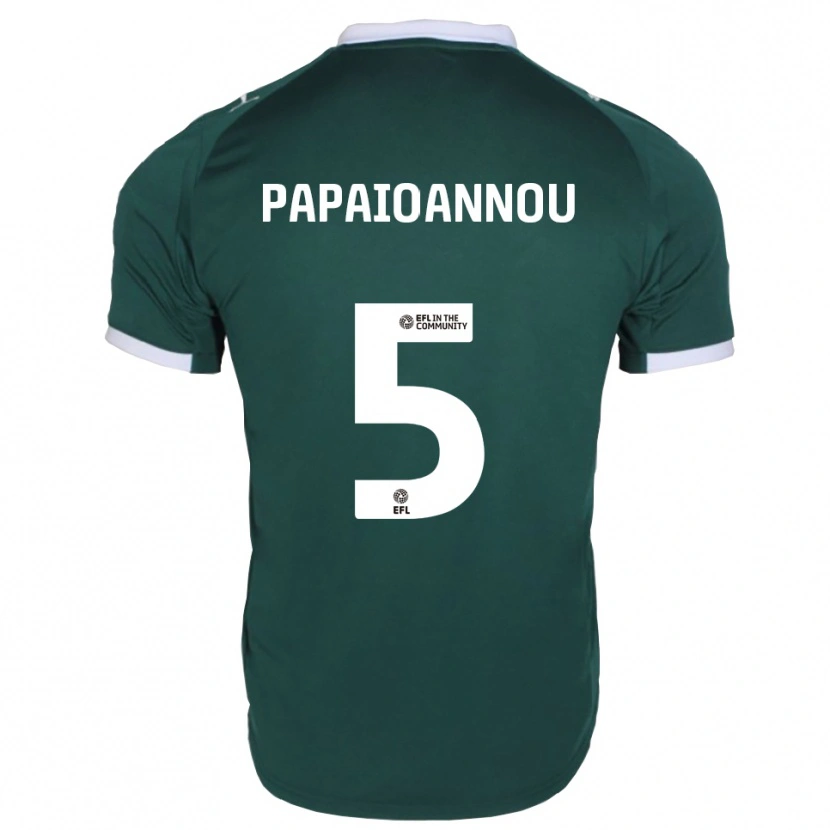 Danxen Hombre Camiseta Panagiota Papaioannou #5 Verde Blanco 1ª Equipación 2025/26 La Camisa