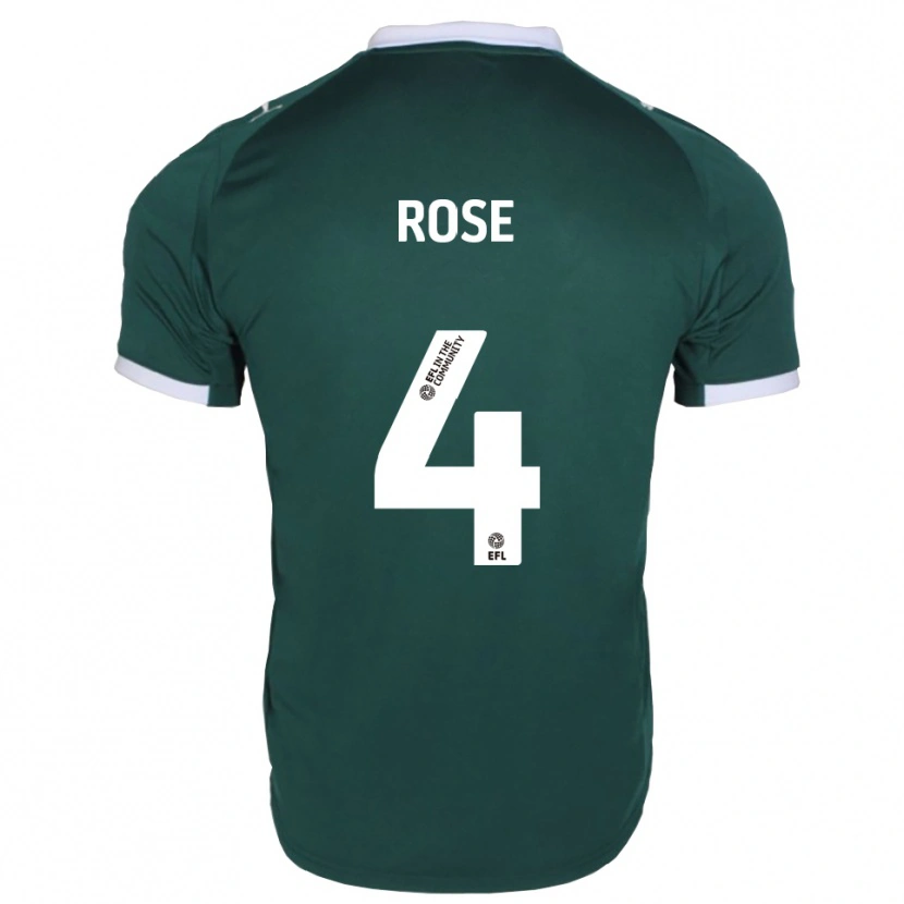 Danxen Hombre Camiseta Jemma Rose #4 Verde Blanco 1ª Equipación 2025/26 La Camisa