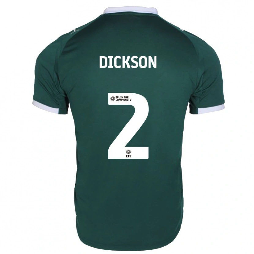 Danxen Hombre Camiseta Kathryn Dickson #2 Verde Blanco 1ª Equipación 2025/26 La Camisa