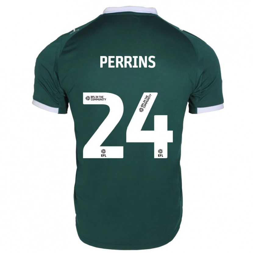 Danxen Hombre Camiseta Grace Perrins #24 Verde Blanco 1ª Equipación 2025/26 La Camisa