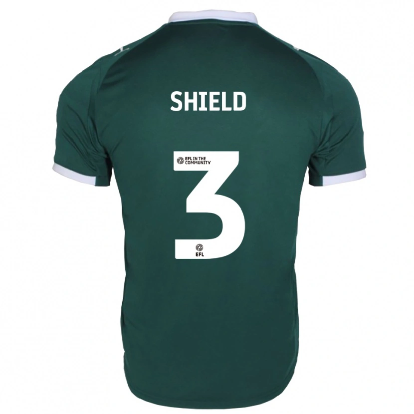 Danxen Hombre Camiseta Harry Shield #3 Verde Blanco 1ª Equipación 2025/26 La Camisa