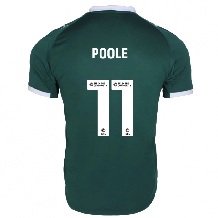 Danxen Hombre Camiseta Fletcher Poole #11 Verde Blanco 1ª Equipación 2025/26 La Camisa