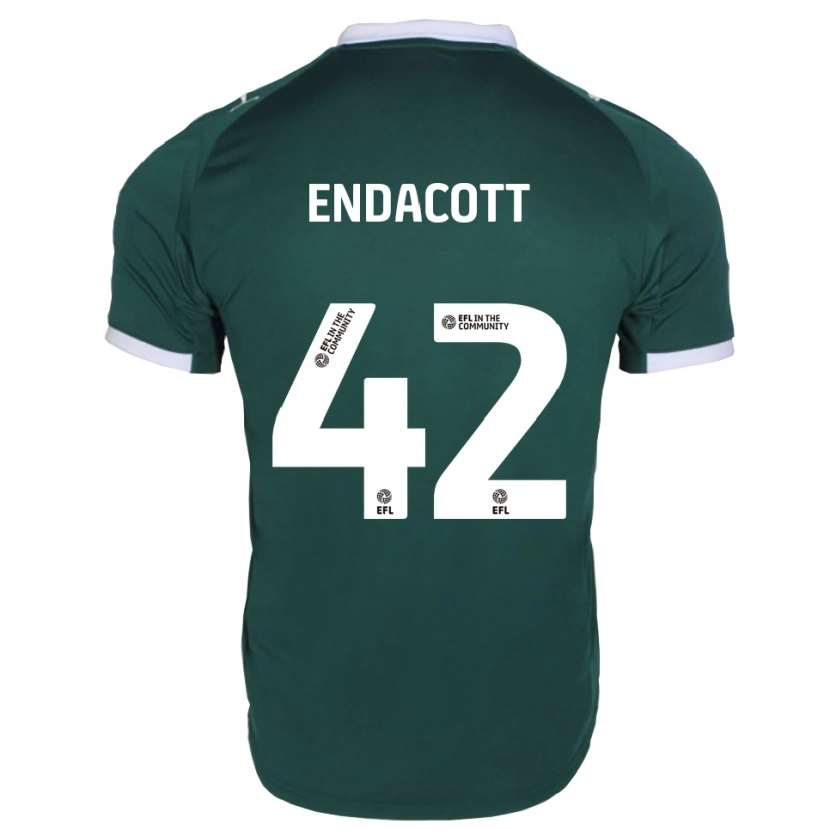 Danxen Hombre Camiseta Jack Endacott #42 Verde Blanco 1ª Equipación 2025/26 La Camisa