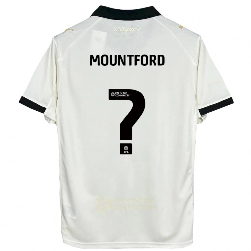 Danxen Hombre Camiseta Olivia Mountford #0 Blanco Hueso Negro 1ª Equipación 2025/26 La Camisa