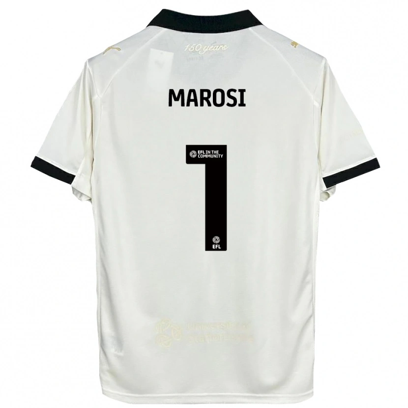 Danxen Hombre Camiseta Marko Marosi #1 Blanco Hueso Negro 1ª Equipación 2025/26 La Camisa