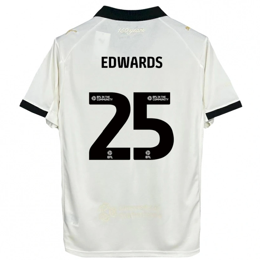 Danxen Hombre Camiseta Diamond Edwards #25 Blanco Hueso Negro 1ª Equipación 2025/26 La Camisa