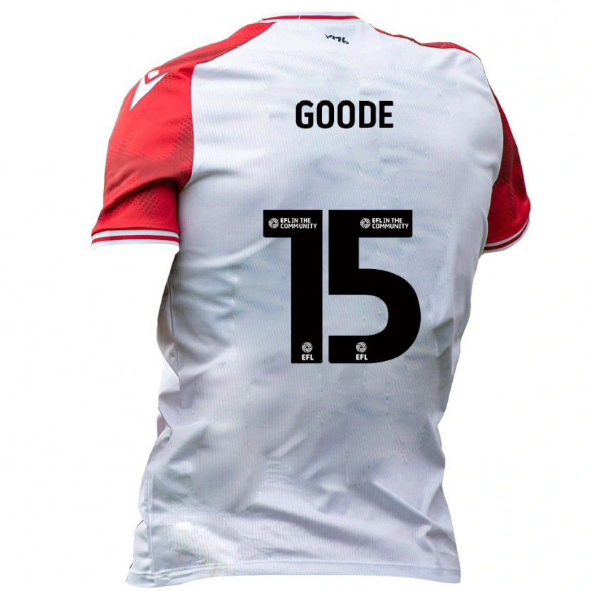 Danxen Hombre Camiseta Charlie Goode #15 Blanco Rojo 1ª Equipación 2025/26 La Camisa