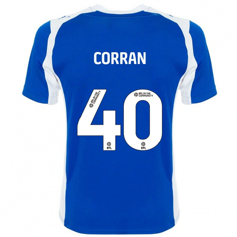 Danxen Hombre Camiseta Matthew Corran #40 Azul Blanco 1ª Equipación 2025/26 La Camisa