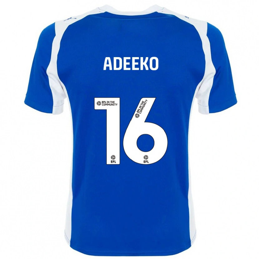Danxen Hombre Camiseta Baba Adeeko #16 Azul Blanco 1ª Equipación 2025/26 La Camisa