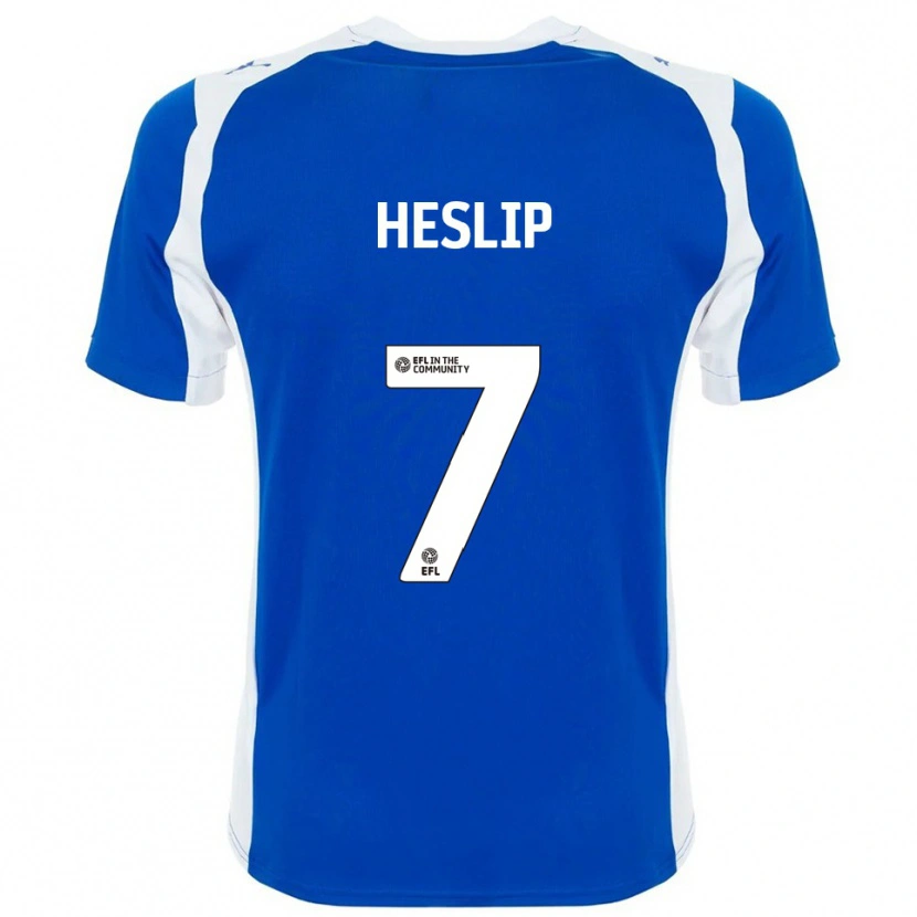 Danxen Hombre Camiseta Laura Heslip #7 Azul Blanco 1ª Equipación 2025/26 La Camisa