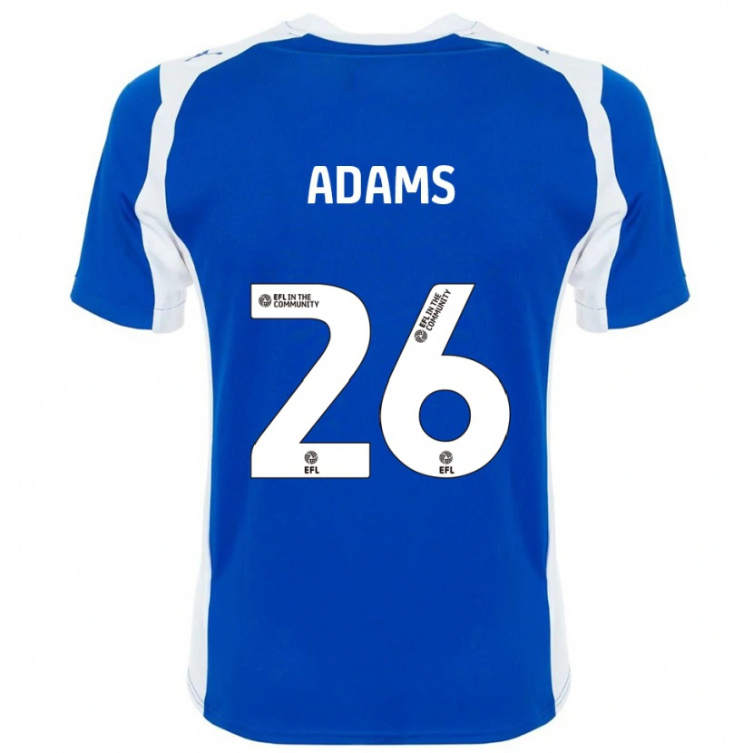 Danxen Hombre Camiseta Joe Adams #26 Azul Blanco 1ª Equipación 2025/26 La Camisa