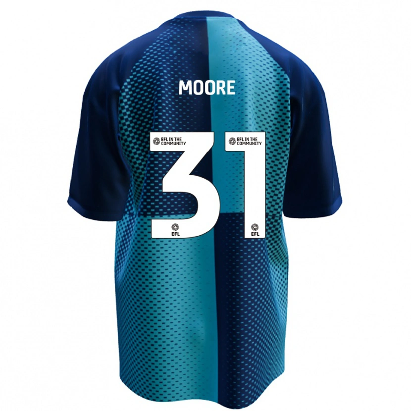 Danxen Hombre Camiseta Stuart Moore #31 Azul Celeste 1ª Equipación 2025/26 La Camisa