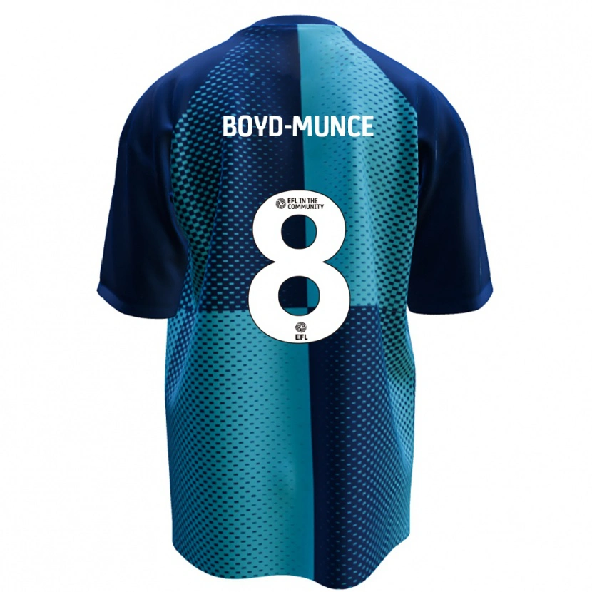 Danxen Hombre Camiseta Caolan Boyd-Munce #8 Azul Celeste 1ª Equipación 2025/26 La Camisa