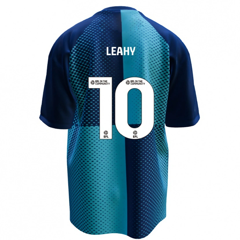 Danxen Hombre Camiseta Luke Leahy #10 Azul Celeste 1ª Equipación 2025/26 La Camisa
