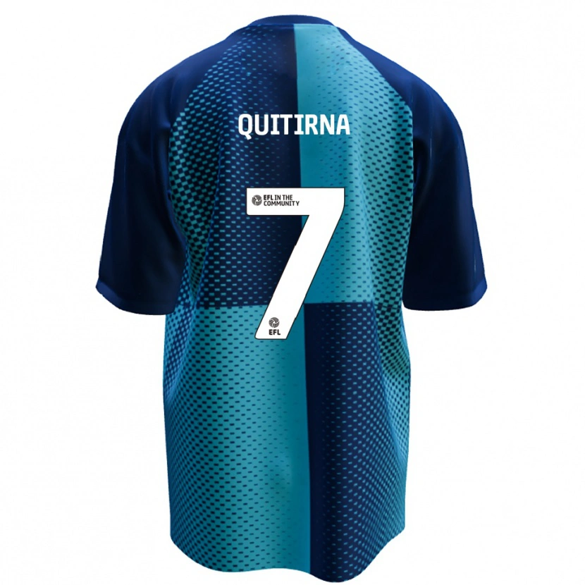 Danxen Hombre Camiseta Armando Quitirna #7 Azul Celeste 1ª Equipación 2025/26 La Camisa