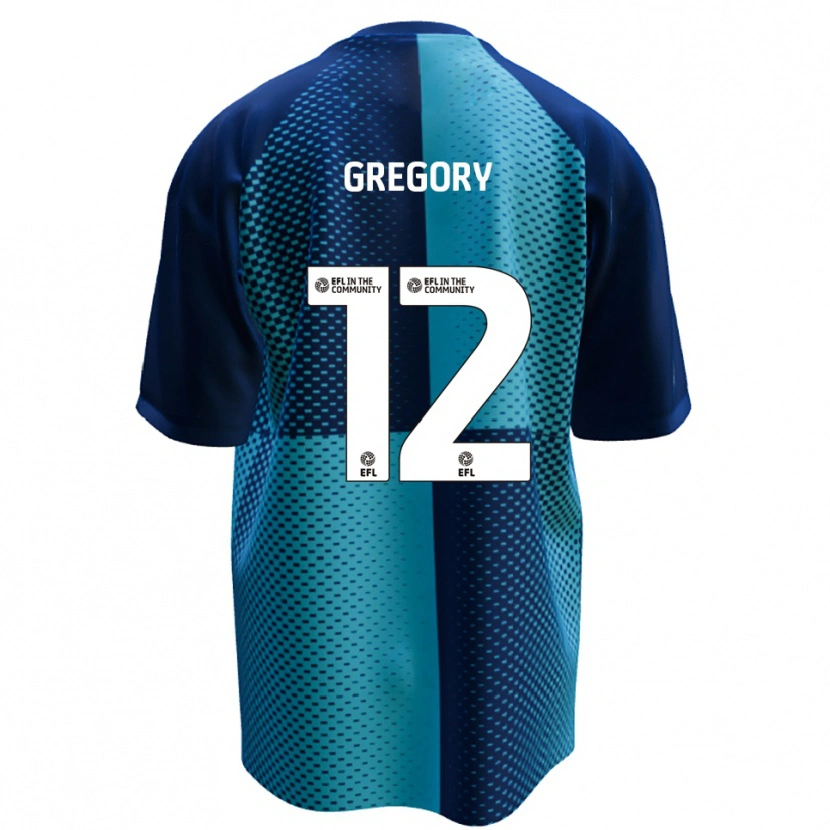 Danxen Hombre Camiseta Arthur Gregory #12 Azul Celeste 1ª Equipación 2025/26 La Camisa