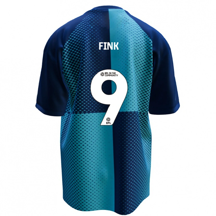 Danxen Hombre Camiseta Bradley Fink #9 Azul Celeste 1ª Equipación 2025/26 La Camisa