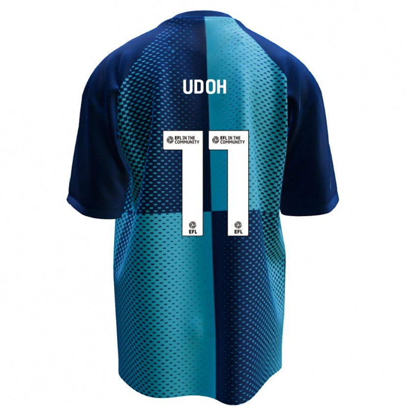 Danxen Hombre Camiseta Daniel Udoh #11 Azul Celeste 1ª Equipación 2025/26 La Camisa