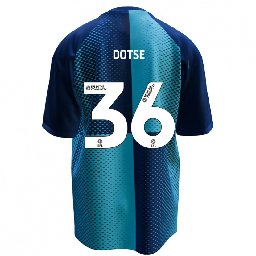 Danxen Hombre Camiseta Jahiem Dotse #36 Azul Celeste 1ª Equipación 2025/26 La Camisa