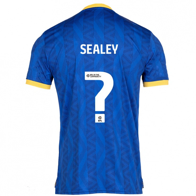 Danxen Hombre Camiseta Amari Sealey #0 Azul Marino Amarillo 1ª Equipación 2025/26 La Camisa