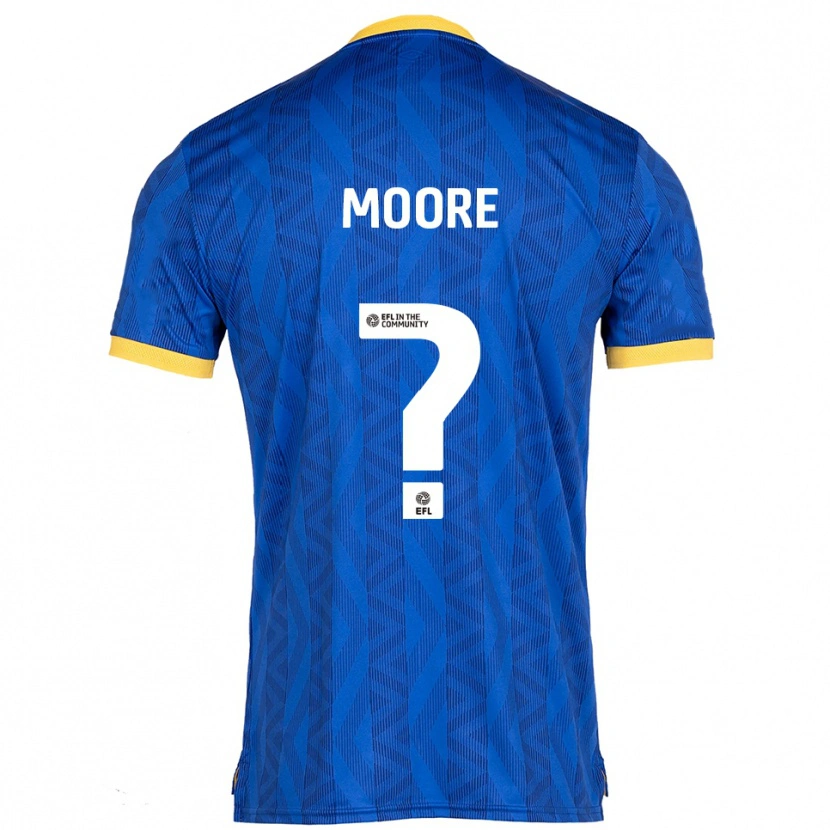 Danxen Hombre Camiseta Kiayon Moore #0 Azul Marino Amarillo 1ª Equipación 2025/26 La Camisa