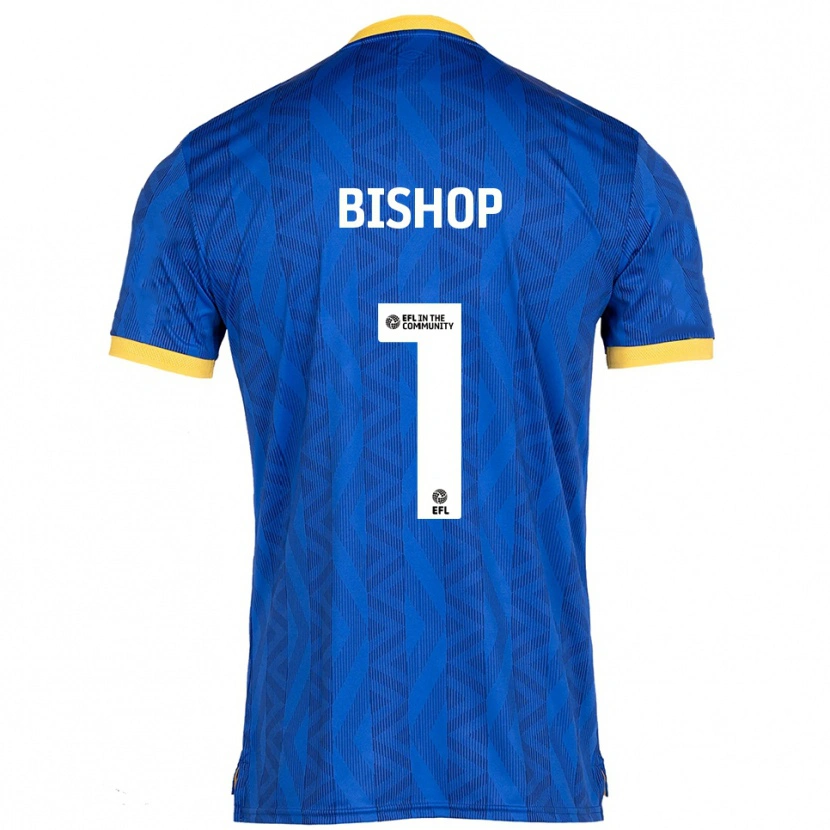Danxen Hombre Camiseta Nathan Bishop #1 Azul Marino Amarillo 1ª Equipación 2025/26 La Camisa